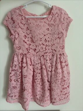 Joe Fresh Pink Floral Lace Party Dress